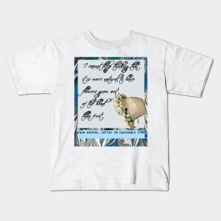 Jane Austen Quote :' It is more natural...' Kids T-Shirt